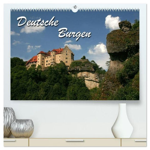Deutsche Burgen (hochwertiger Premium Wandkalender 2026 DIN A2 quer), Kunstdruck in Hochglanz