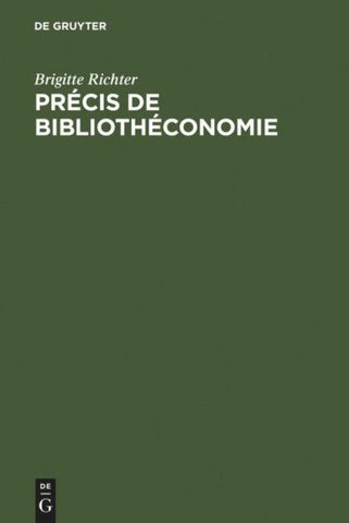 Précis de Bibliothéconomie