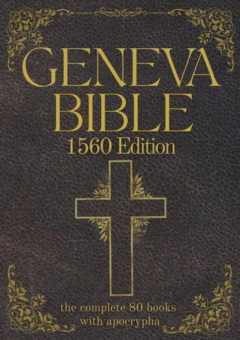 Geneva Bible 1560 Edition (Annotated) with Apocrypha