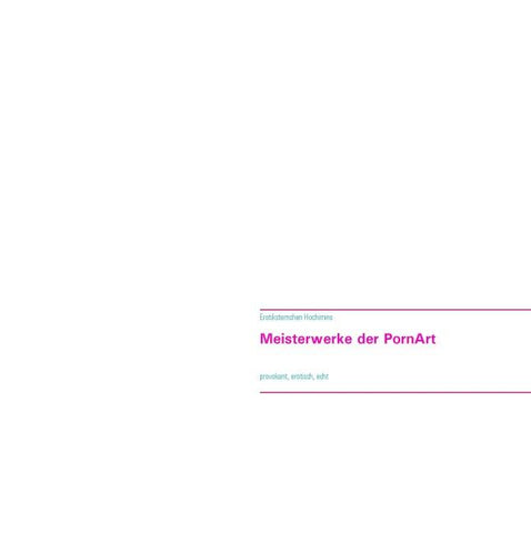 Meisterwerke der PornArt