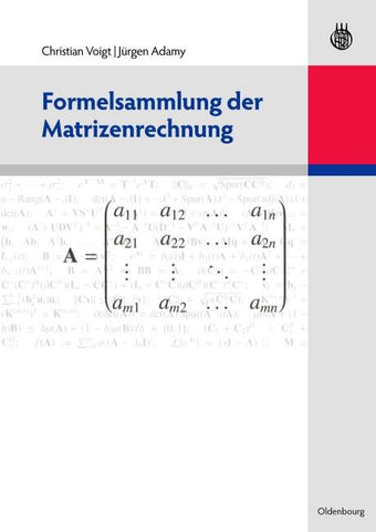 Formelsammlung der Matrizenrechnung