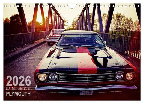 US-Muscle-Cars - Plymouth (Wandkalender 2026 DIN A4 quer), CALVENDO Monatskalender