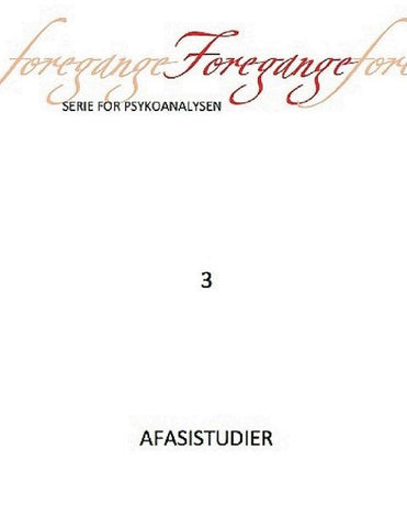 Foregange nr. 3 - Afasistudier
