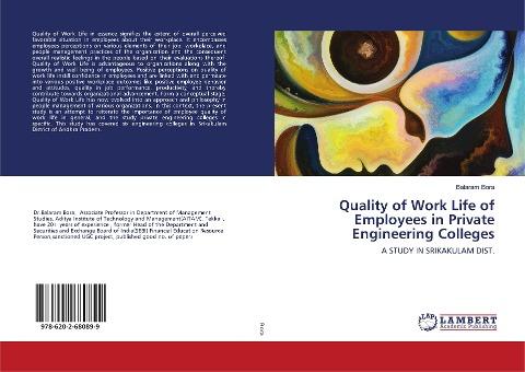 Quality of Work Life of Employees in Private Engineering Colleges