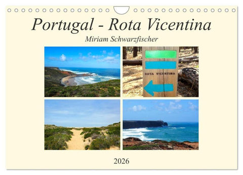Portugal - Rota Vicentina (Wandkalender 2026 DIN A4 quer), CALVENDO Monatskalender