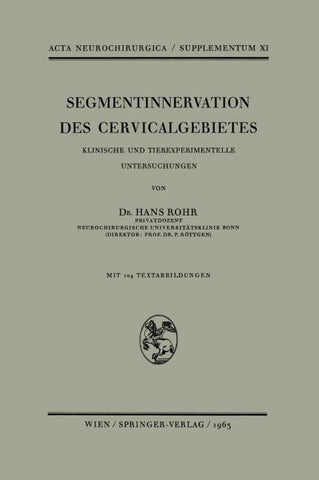Segmentinnervation des Cervicalgebietes