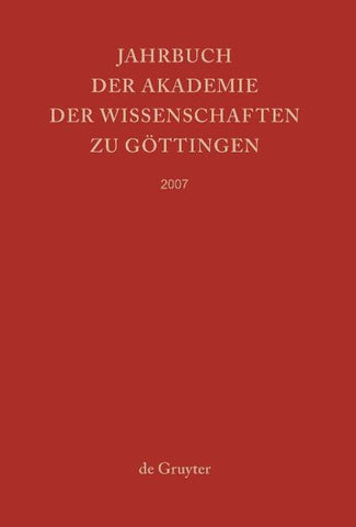 Jahrbuch der Göttinger Akademie der Wissenschaften / 2007