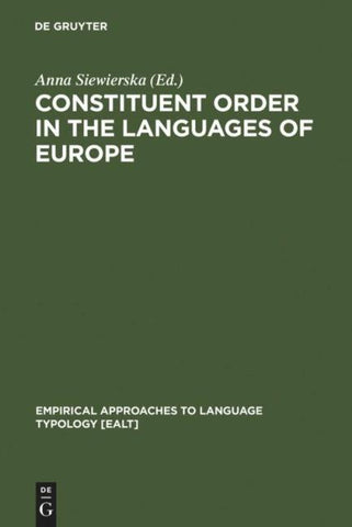 Eurotyp / Constituent Order in the Languages of Europe