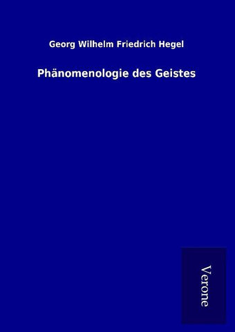 Phänomenologie des Geistes