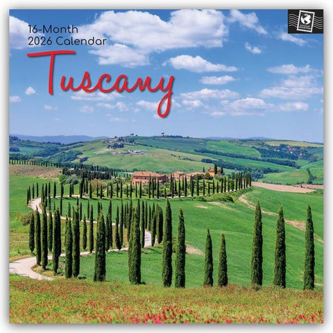 Tuscany – Toskana 2026 – 16-Monatskalender