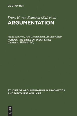 Argumentation / Across the Lines of Disciplines