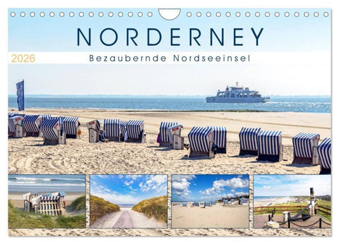 NORDERNEY Bezaubernde Nordseeinsel (Wandkalender 2026 DIN A4 quer), CALVENDO Monatskalender