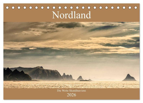 Nordland – Die Weite Skandinaviens (Tischkalender 2026 DIN A5 quer), CALVENDO Monatskalender