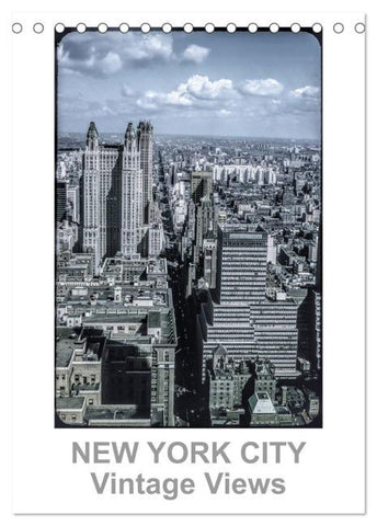 NEW YORK CITY - Vintage Views (Tischkalender 2026 DIN A5 hoch), CALVENDO Monatskalender