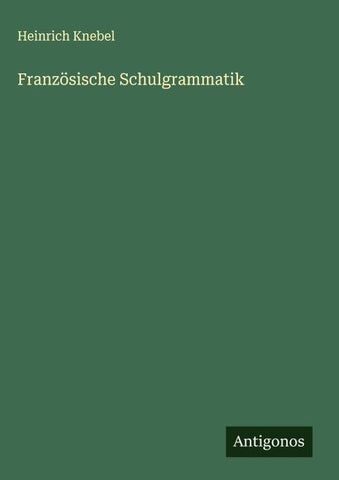 Französische Schulgrammatik