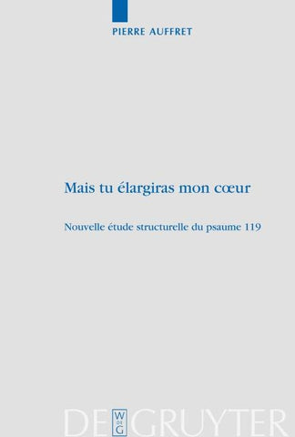 Mais tu élargiras mon cœur