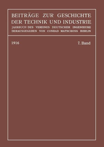 Beiträge zur Geschichte der Technik und Industrie