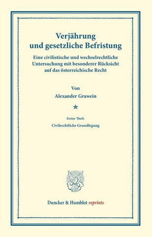 Verjährung und gesetzliche Befristung.