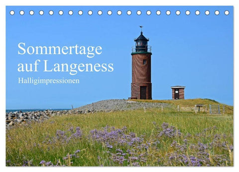 Sommertage auf Langeness (Tischkalender 2026 DIN A5 quer), CALVENDO Monatskalender