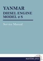 YANMAR DIESEL ENGINE MODEL 2 S