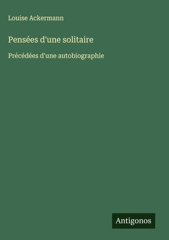 Pensées d'une solitaire