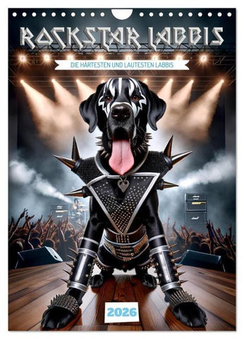 Rockstar Labbi (Wandkalender 2026 DIN A4 hoch), CALVENDO Monatskalender