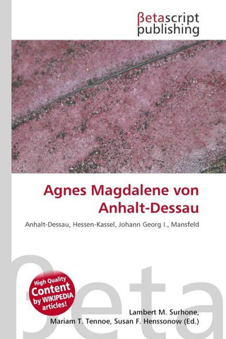 Agnes Magdalene von Anhalt-Dessau