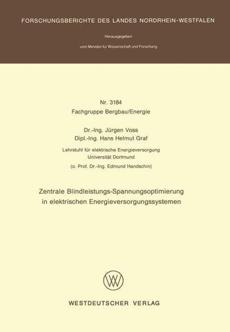 Zentrale Blindleistungs-Spannungsoptimierung in elektrischen Energieversorgungssystemen