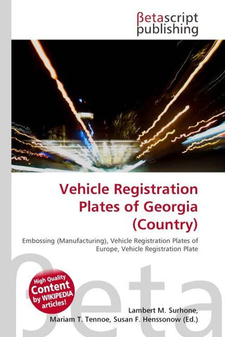 Vehicle Registration Plates of Georgia (Country)