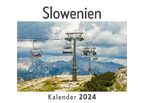 Slowenien (Wandkalender 2024, Kalender DIN A4 quer, Monatskalender im Querformat mit Kalendarium, Das perfekte Geschenk)