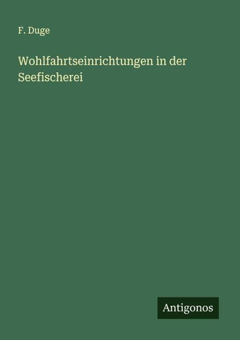 Wohlfahrtseinrichtungen in der Seefischerei