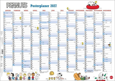 Peanuts Posterplaner 2027