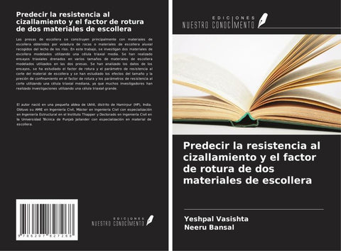 Predecir la resistencia al cizallamiento y el factor de rotura de dos materiales de escollera