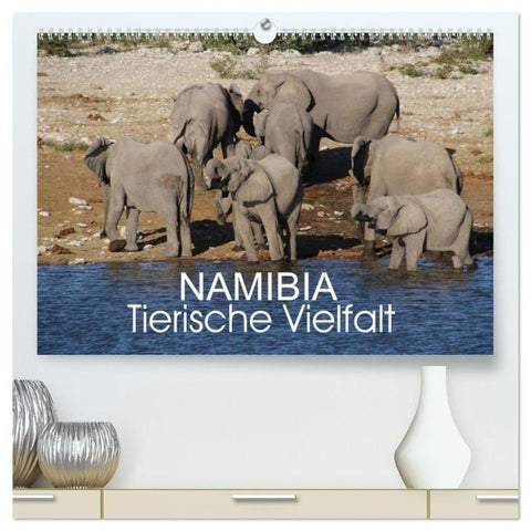 Namibia - Tierische Vielfalt (hochwertiger Premium Wandkalender 2026 DIN A2 quer), Kunstdruck in Hochglanz