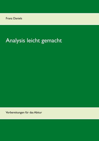 Analysis leicht gemacht