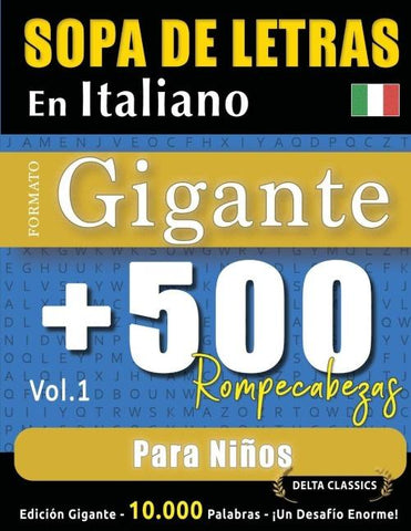 SOPA DE LETRAS EN ITALIANO FORMATO GIGANTE