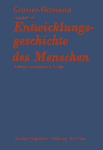 Grundriß der Entwicklungsgeschichte des Menschen