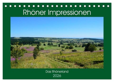 Rhöner Impressionen (Tischkalender 2026 DIN A5 quer), CALVENDO Monatskalender