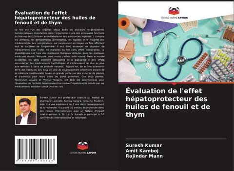 Évaluation de l'effet hépatoprotecteur des huiles de fenouil et de thym