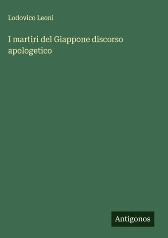 I martiri del Giappone discorso apologetico