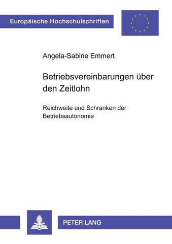 Betriebsvereinbarungen über den Zeitlohn