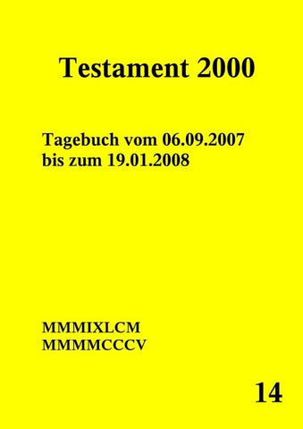 Testament 2000 Band 14