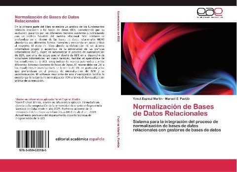 Normalización de Bases de Datos Relacionales