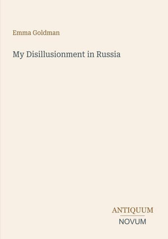 My Disillusionment in Russia