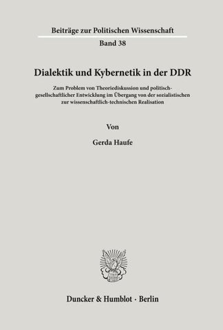 Dialektik und Kybernetik in der DDR.