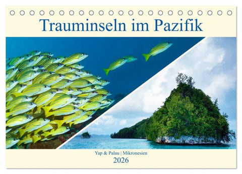 Mikronesien: Yap und Palau (Tischkalender 2026 DIN A5 quer), CALVENDO Monatskalender