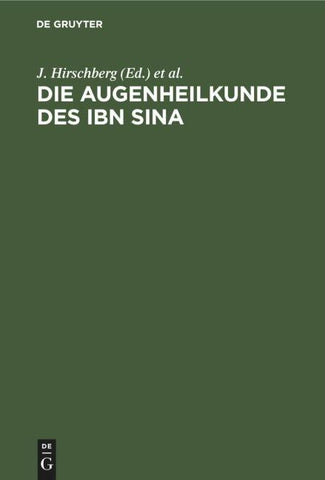Die Augenheilkunde des Ibn Sina
