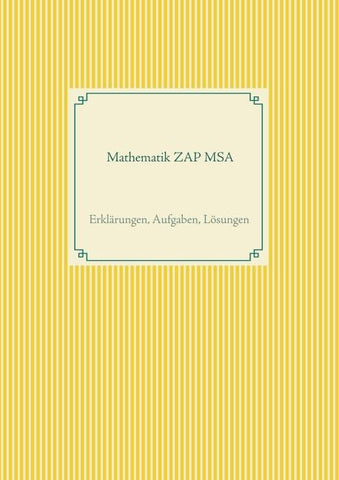Mathematik ZAP MSA