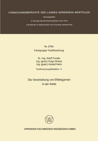 Die Verarbeitung von Effektgarnen in der Kette