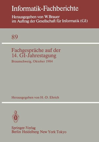 Fachgespräche auf der 14. GI-Jahrestagung